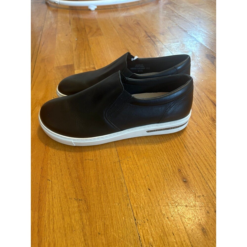 Birkenstock Oswego Slip On Sneakers in Black Leather NWOT size 41 L10 M8 - Picture 4 of 7